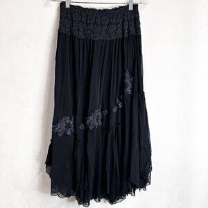 Vintage Rampage Womens Midi Maxi Skirt  Dark Romantic Winsigoth Fairy Medium Y2K